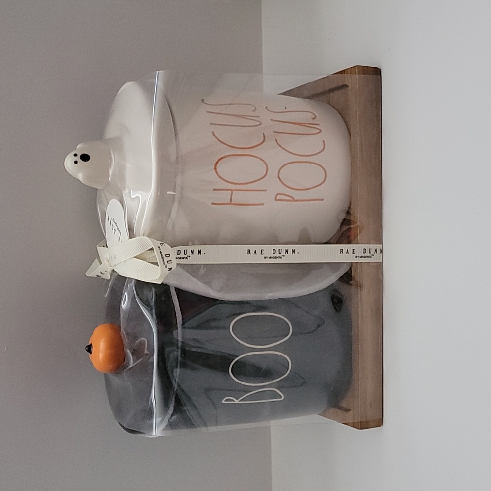 Rae Dunn Boo & Hocus Pocus Canisters with Tray